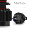 Metal heat sinks reduce the bulbs base temperature by 40%