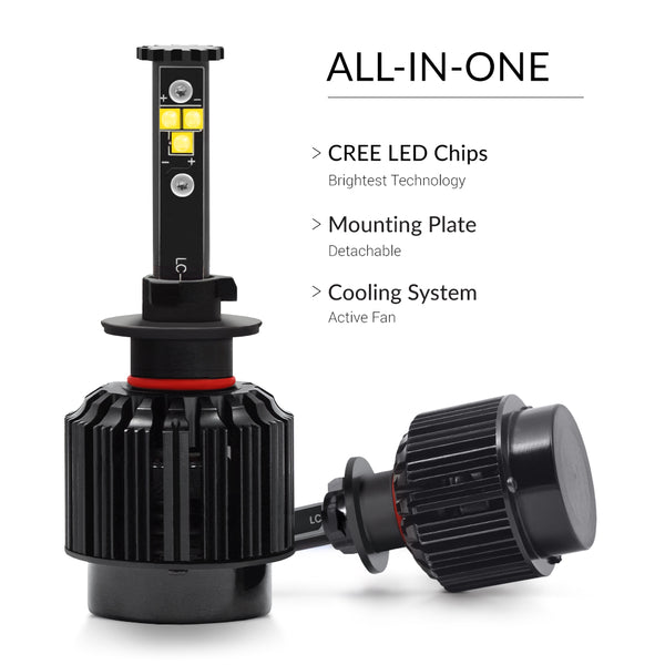 The perfect design of the fog lights to fit the housing easily