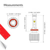 H11 Headlight bulb measurement
