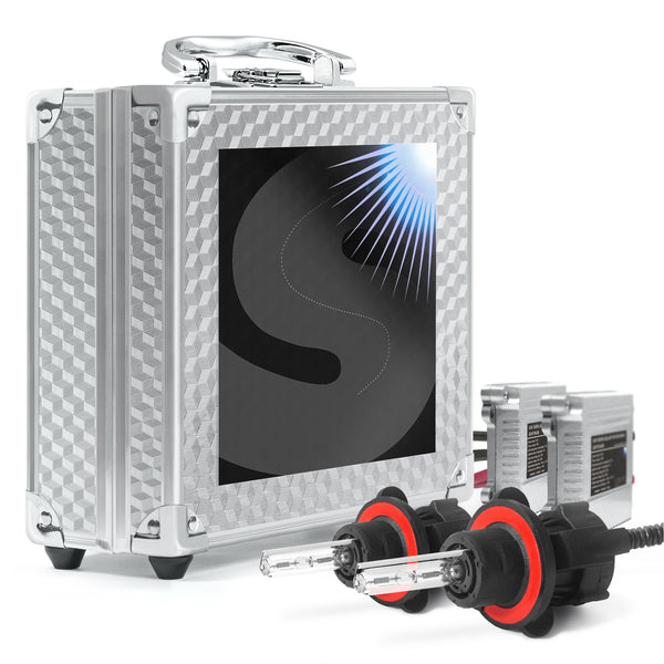 Bi-xenon h13 conversion kit for headlights with two ballasts and two bulbs