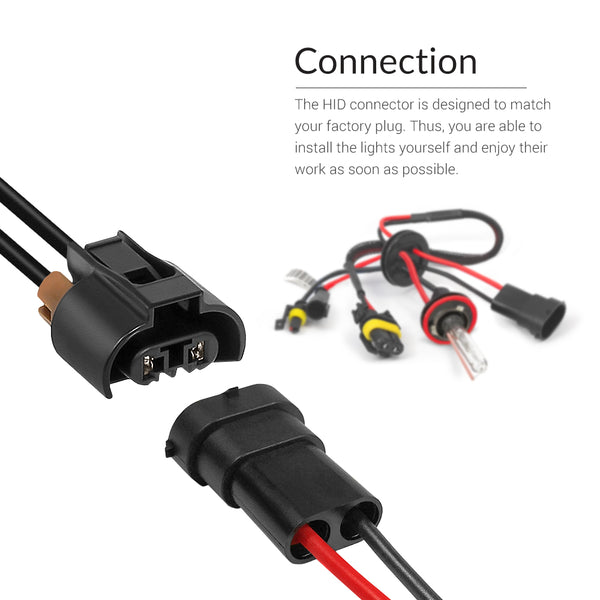 Plug and play connectors to fit the oem socket easily