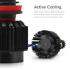 The LED heat sinks are made of metal which reduces the bulb base temperature by 40%