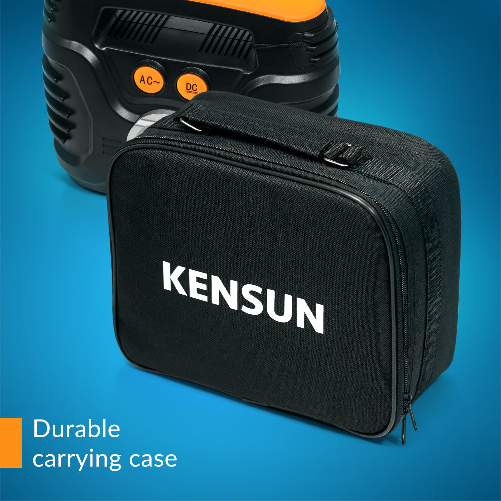 Kensun Portable Tire inflator with Analogue Pressure Gauge Home & Car