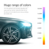 A large range of color options is available to match an exterior of your car