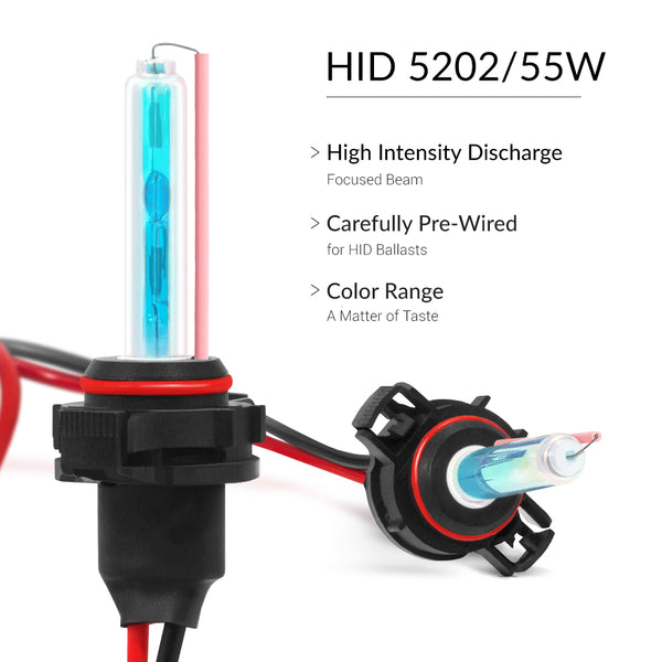 5202 HID Conversion Kit with HQ super bright xenon bulbs for ultimate vision