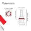9004 Bi-Xenon bulbs measurements