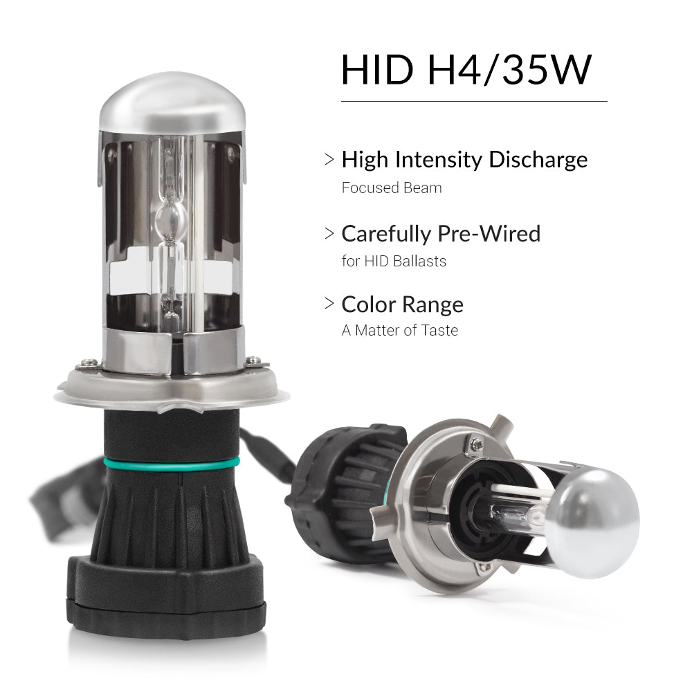 HID Headlights  35W HID H4 Bi-Xenon Replacement Bulbs