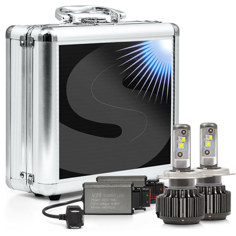 H4 headlight LED conversion for the driver's visibility on the road in any weather conditions