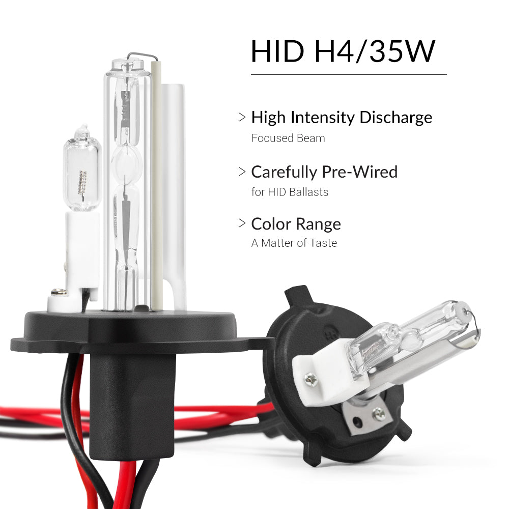 35W HID H4 (HB2) (9003) Dual Beam Low Xenon/High Halogen Conversion Kit