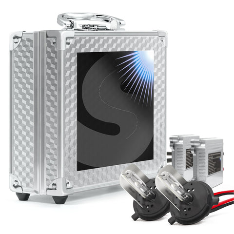 Bright H4 headlight conversion kit with maximum brightness