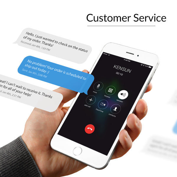 Email Kensun customer support to get a quick response to your question