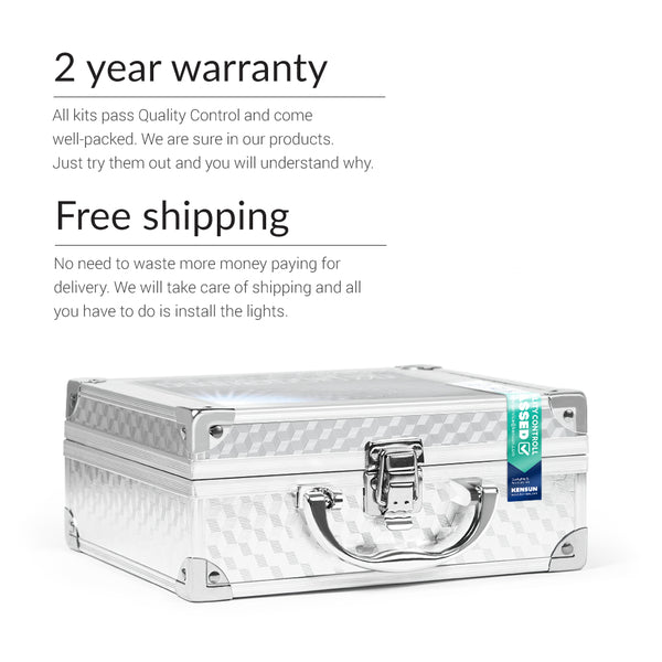 Kensun offers free shipping and full two year warranty 