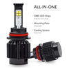 All-in-one 9004 Cree led kit is what you need for maximum brightness