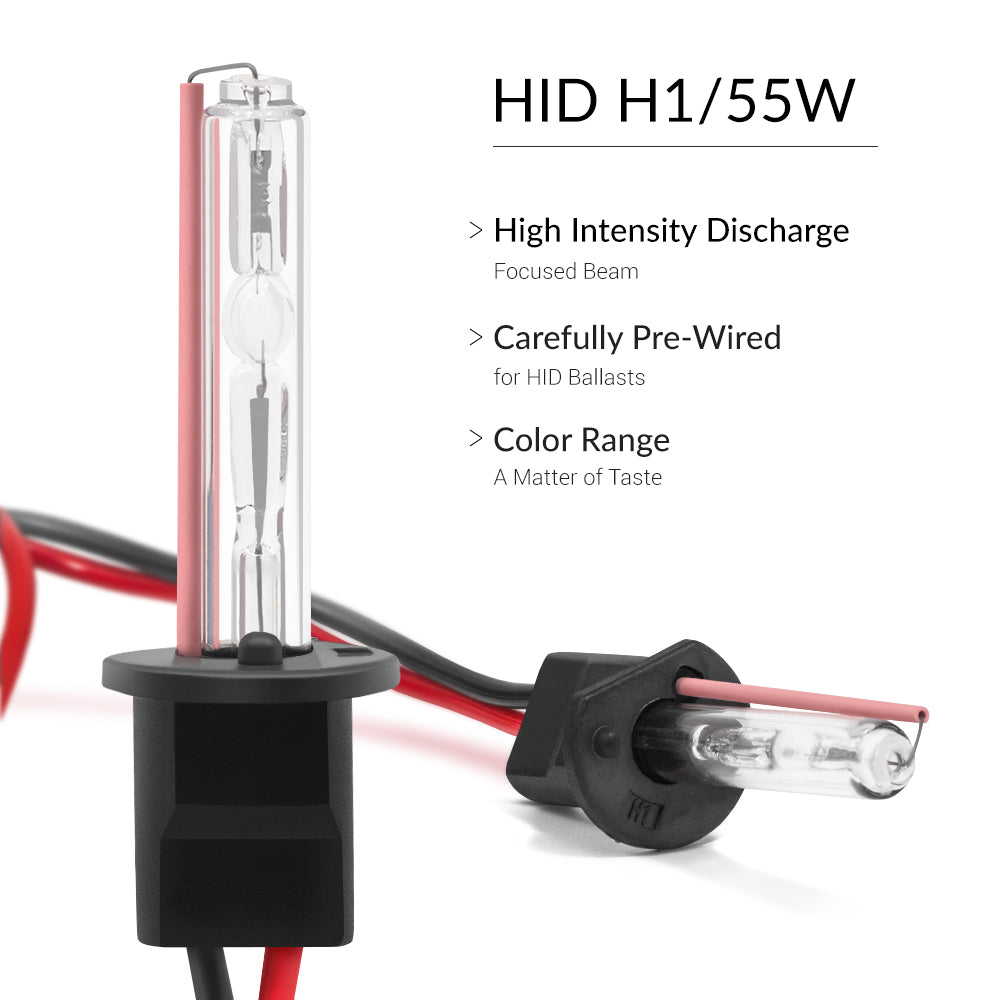 HID Headlights  55W HID H1 Replacement Bulbs