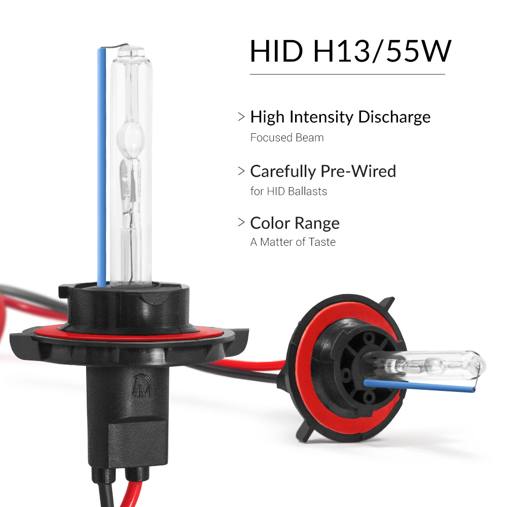 55W HID H13 (9008) Single Beam AC Conversion Kit