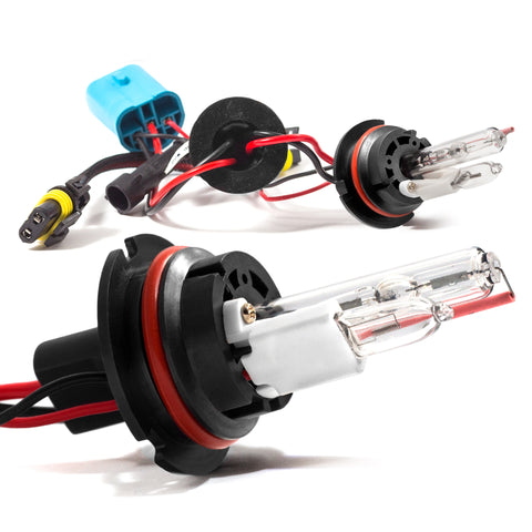 Dual beam HID lights 9004 replacement bulbs for increased visibility on the road
